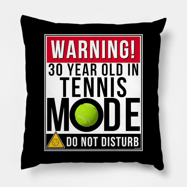 30 Year Old In Tennis Mode - Funny Gift For 1987 Pillow by giftideas