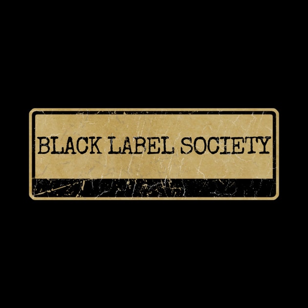 Aliska text black retro - black label society by Aliska