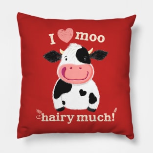 Happy Little Holstein Loves You Pillow