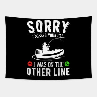 Funny fishing t-shirt Tapestry