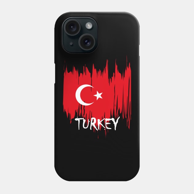 Turkey National Flag Phone Case by samzizou