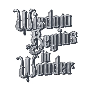 Wisdom Begins in Wonder T-Shirt