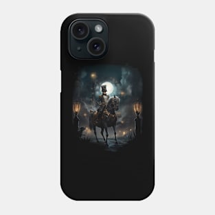 Napoleon Bonaparte Riding his Horse in Steampunk Reality Phone Case