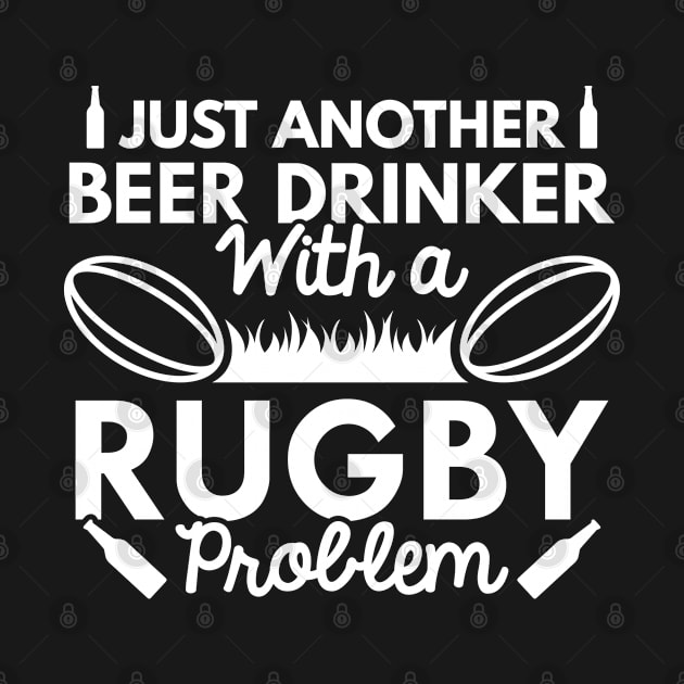 Beer Drinker Rugby by VectorPlanet