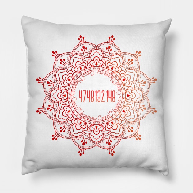 Negativity Shield Code Pillow by VintageSassy