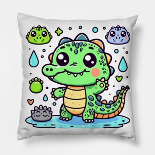 Tickled Crocodile Pillow