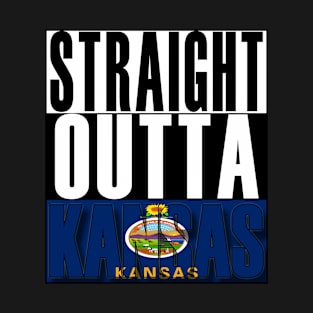 Straight Outta Kansas Flag T-Shirt