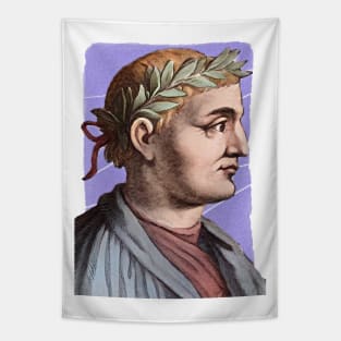 Roman Poet Horace illustration Tapestry