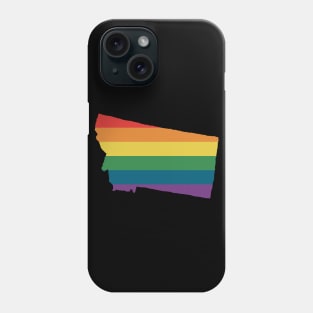 Montana State Rainbow Phone Case