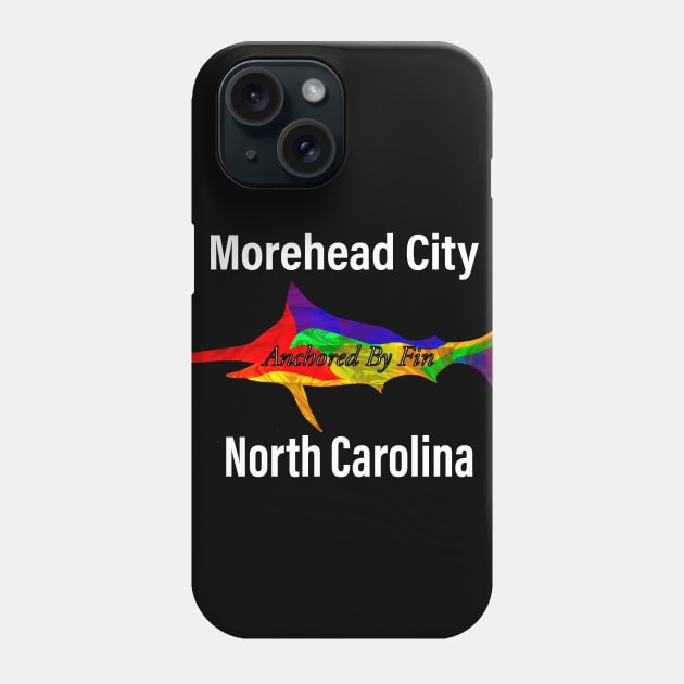 Anchored By Fin Blue Marlin - Morehead City NC Phone Case by AnchoredByFin