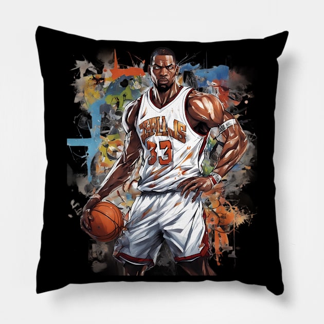 basketball score Pillow by animegirlnft