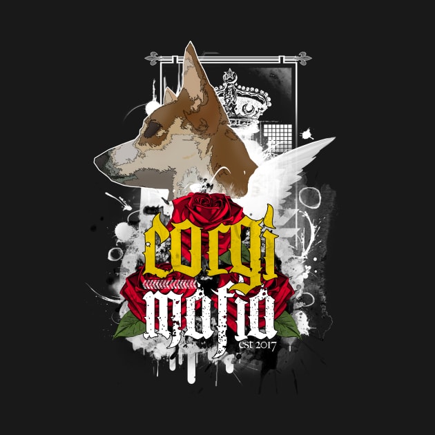 The Corgi Mafia Original Old School T Shirt by Corgi2017