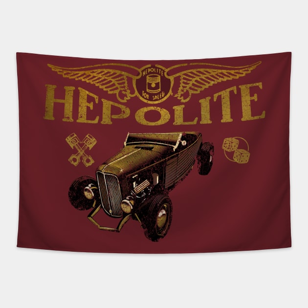 Hepolite Hotrod Tapestry by Midcenturydave