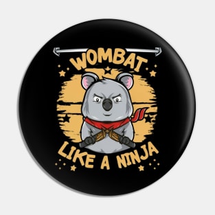 Wombat Ninja Pin