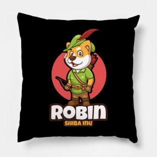 Robinhood Shiba Inu Crypto Currency Design Pillow