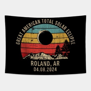 Roland AR Arkansas Total Solar Eclipse 2024 Tapestry