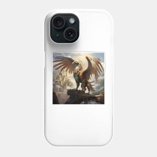 Griffin In Fantasy Castle Landscape Phone Case