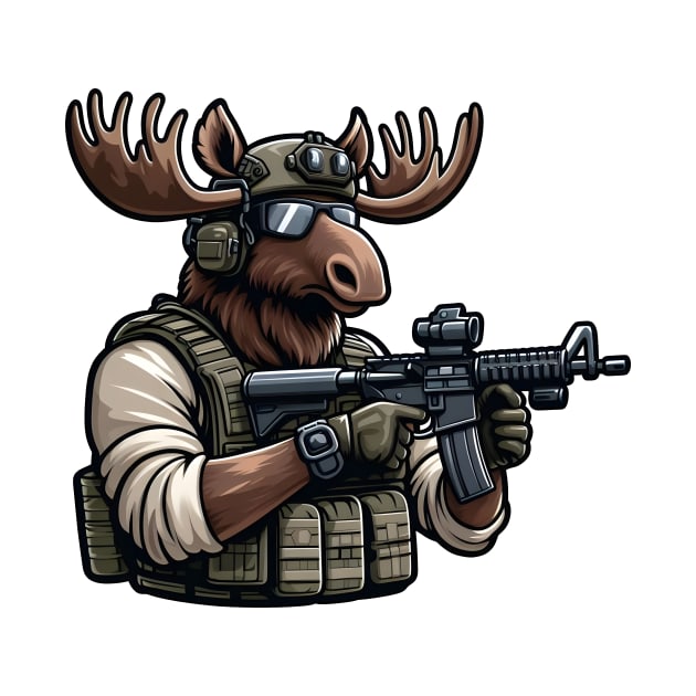 Tactical Moose - Moose - T-Shirt | TeePublic