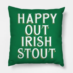 Happy Out Irish Stout Pillow