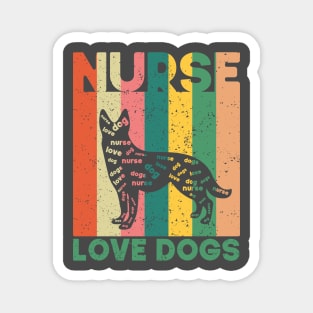 Nurse Who Loves Dogs Magnet