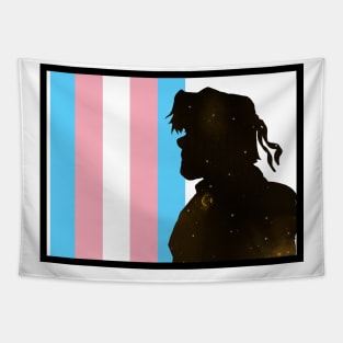 Galaxy Hunk Trans Pride Tapestry