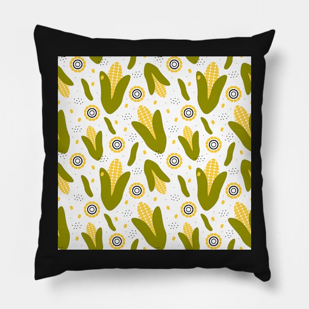 Corn love Pillow by Lozovytska