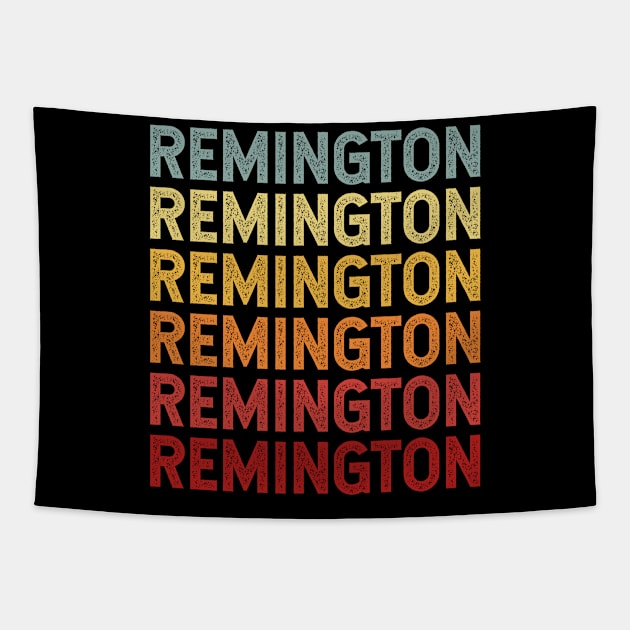 Remington Name Vintage Retro Gift Named Remington Tapestry by CoolDesignsDz