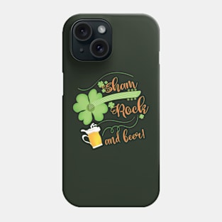 Shamrock and beer Phone Case