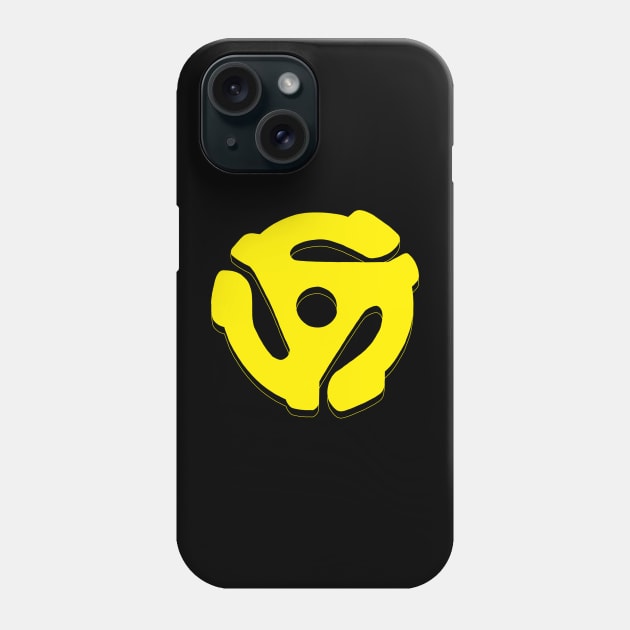 45 RECORD ADAPTER YELLOW Phone Case by AMOS_STUDIO