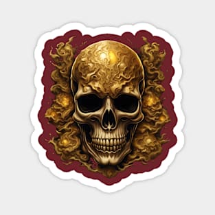 Golden Skull Magnet