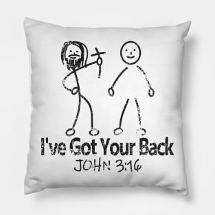 Jesus Has Your Back Pillow