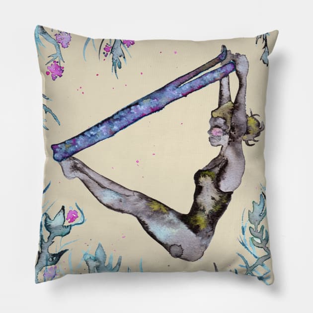 Pilates in the Jungle Pillow by LaBellaCiambella