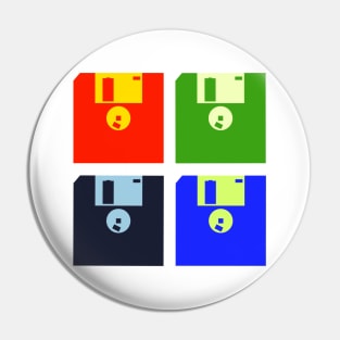 Diskette Pop Art Pin