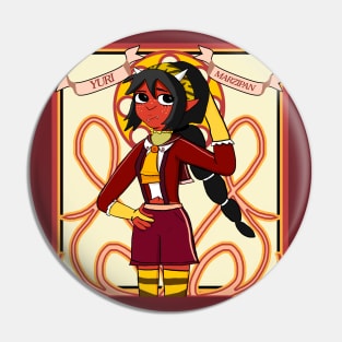 Yuri Marzipan the Oni - Cosplay Nouveau (red and gold) Pin