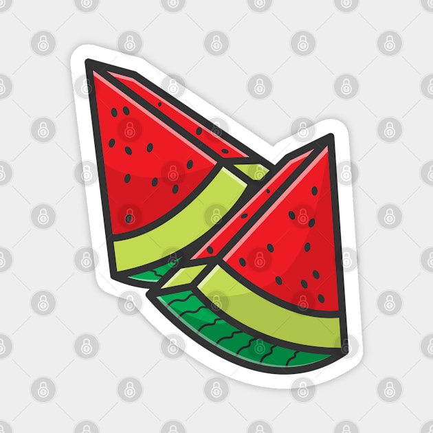 watermelon Magnet by fflat hds