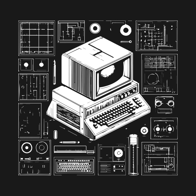 retro computer by lkn