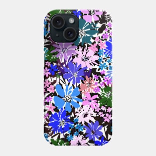 Blue And Pink Flowers Phone Case