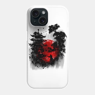 Ninja Academy - Japanese Martial Arts Temple with Bonsai Phone Case