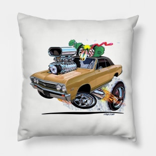 Vince Crains 1967 Chevelle Super Sport Gold Pillow