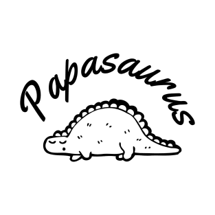 Papasaurus. A Cute Design For Dad. T-Shirt