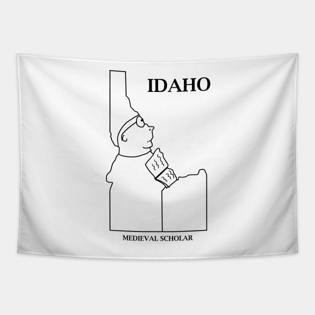 A funny map of Idaho Tapestry by percivalrussell