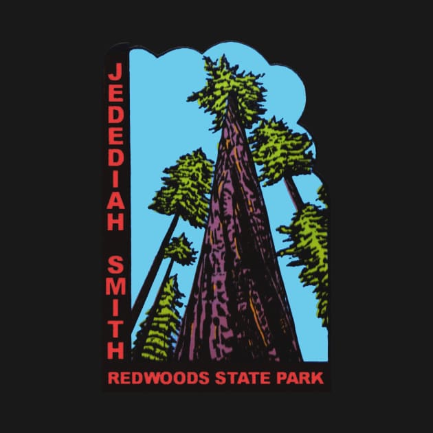 Jedediah Smith Redwoods State Park California Vintage by Hilda74