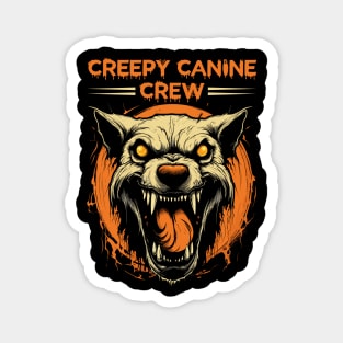 Creepy Canine Crew Dog Witch Halloween Magnet