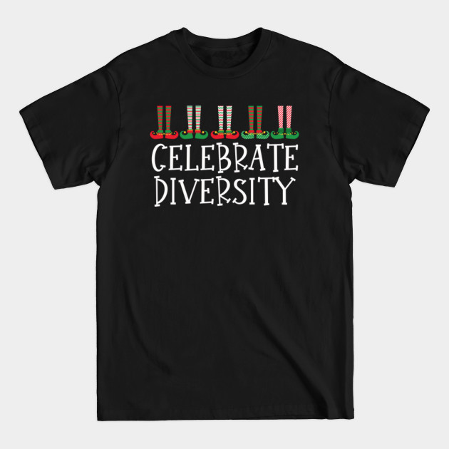 Disover Elf Celebrate Diversity Different Types Elves Anti Racism - Diversity - T-Shirt