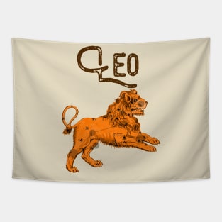 Leo ))(( Astrological Sign Zodiac Constellation Design Tapestry