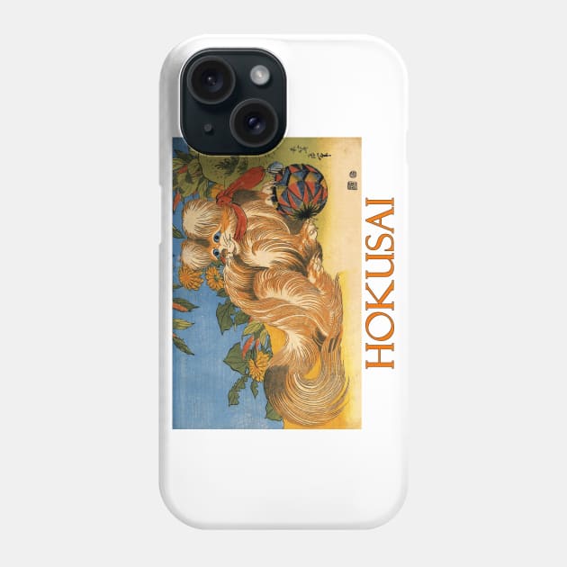 Tschin, the Pet Dog by Katsushika Hokusai Phone Case by Naves