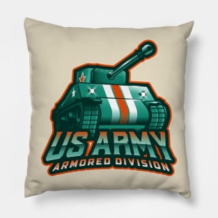 US Army Armored Division Tank Pillow