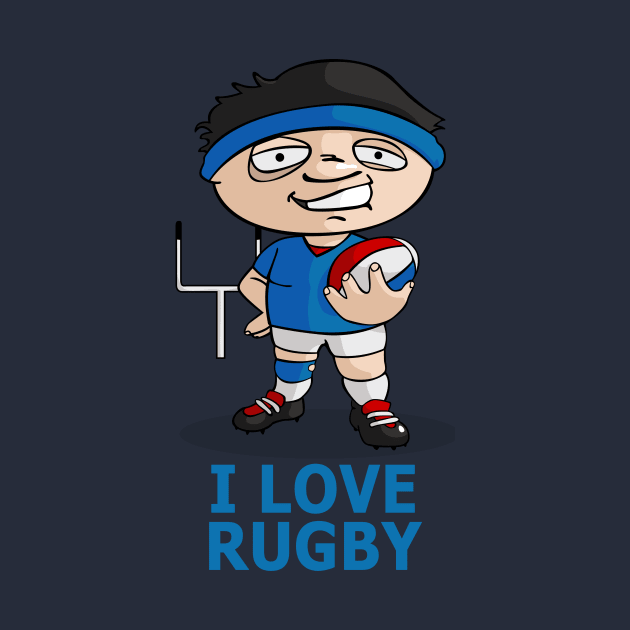 I love Rugby by JORDYGRAPH