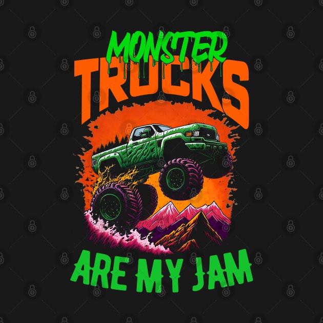 Monster Truck are my Jam Funny by T-shirt US