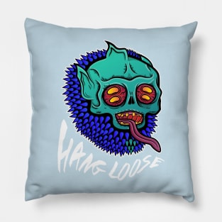 Trippy Skater Monster Hang Loose Pillow